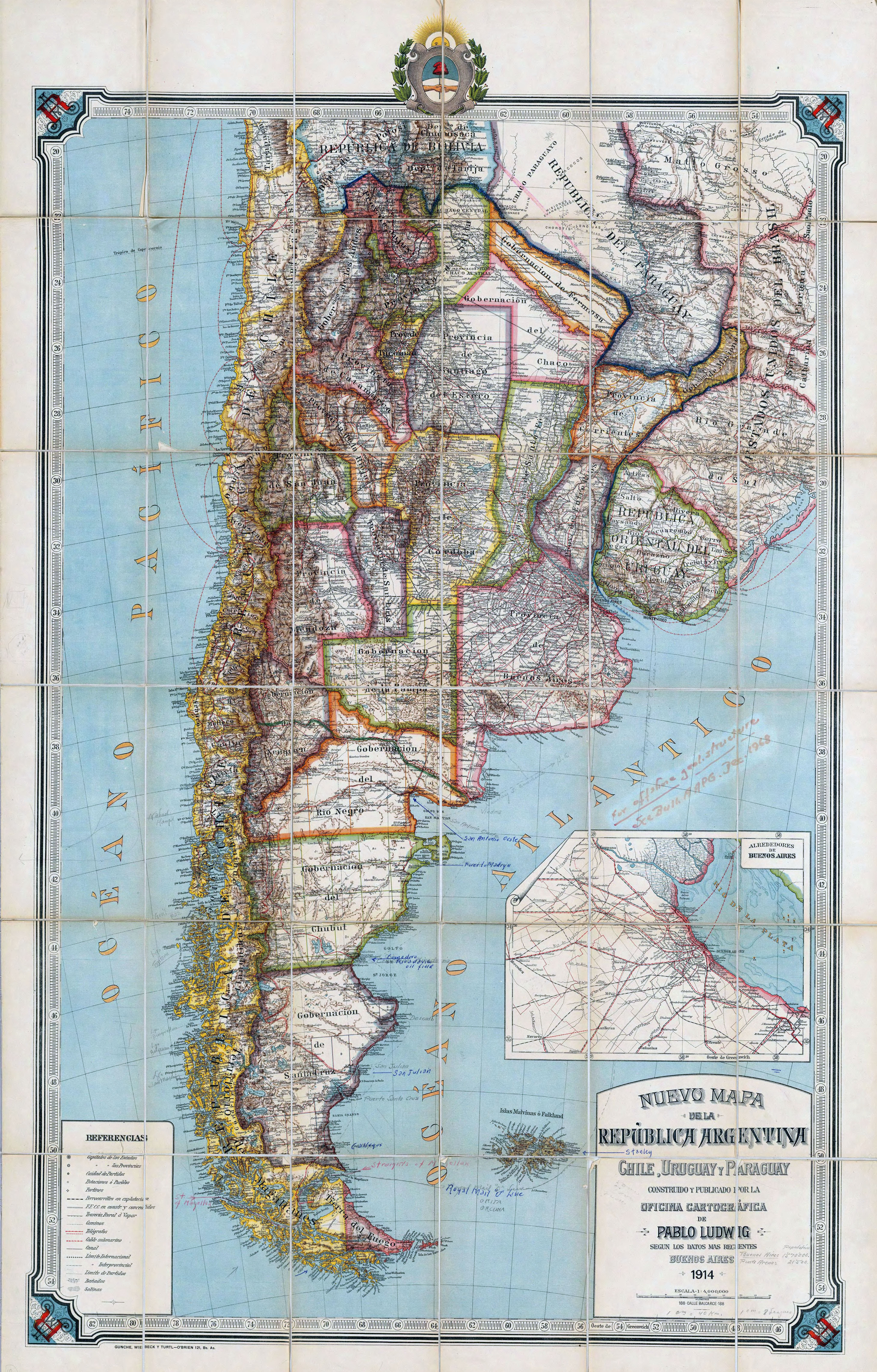 Argentina vs uruguay will be shown live on bbc iplayer. Large Detailed Old Political Map Of Republic Of Argentina Chile Uruguay And Paraguay With Relief 1914 Vidiani Com Maps Of All Countries In One Place
