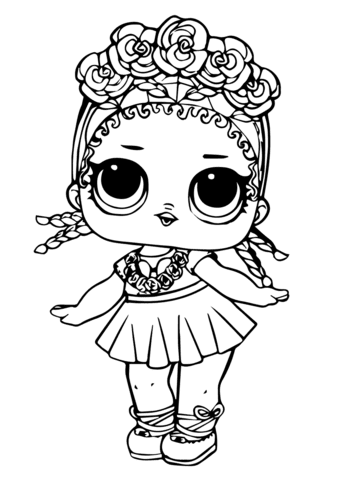 Lol surprise dolls and pets coloring book how to draw lol doll. Lol Doll Coconut Q T Coloring Page Free Printable Coloring Pages