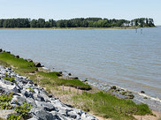 A shoreline restoration project in York County, Virginia, at the Naval Weapons Station Yorktown’s Cheatham Annex.