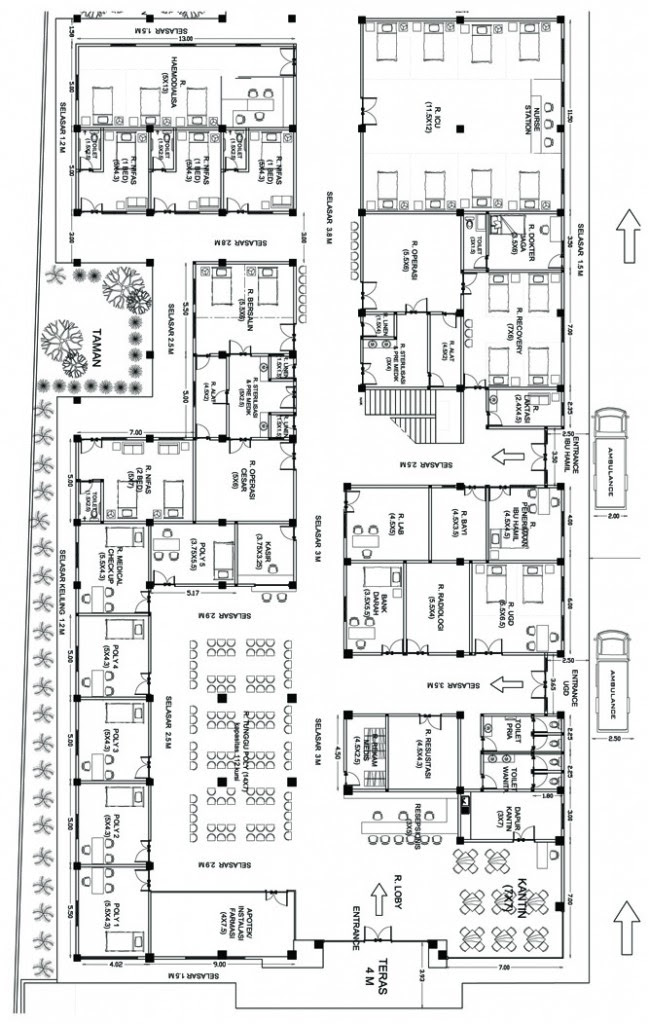 Gambar Denah  Rumah  Sakit  Ibu Dan Anak House Q