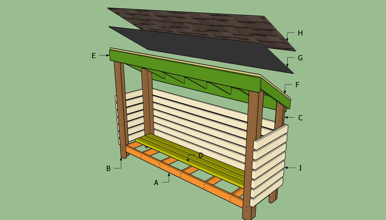 Merry Free Firewood Storage Shed Plans