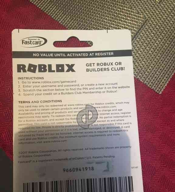 My Roblox Gift Card Didnt Work Get 5 Million Robux - roblox cards at kroger get robux quick