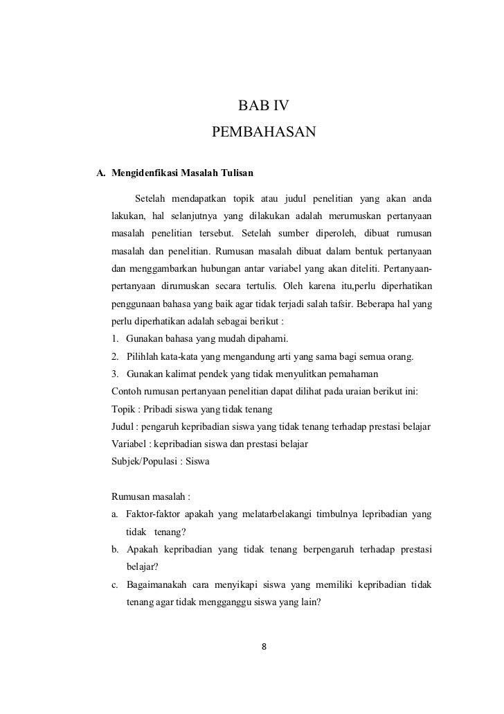Contoh Judul Skripsi Kualitatif Psikologi - Contoh Oi