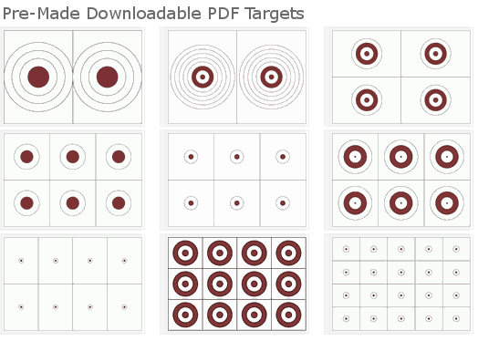 Free targets that are printable in pdf format. Download Free Targets Or Create Your Own Daily Bulletin