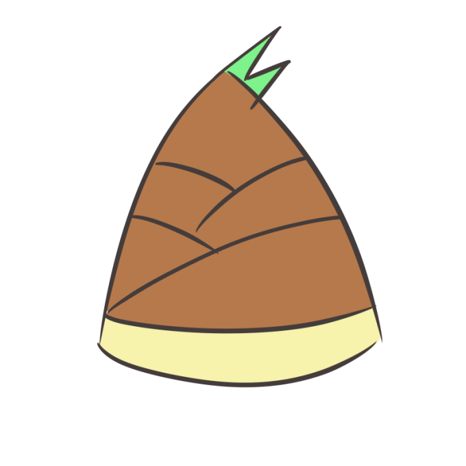 動物画像無料 綺麗なたけのこ イラスト 無料