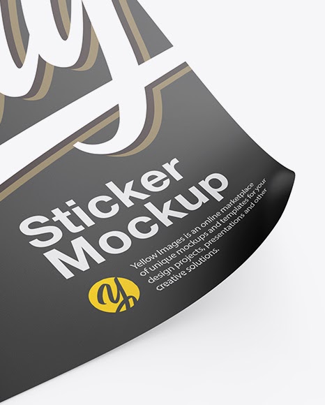 Download Download Round Sticker Mockup Psd Free Download Yellowimages - Square Sticker Mockup In ...