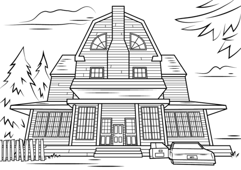By adding these extra elements to the activity, it not only makes it more exciting for your kids, but it also extends the time they take to do it.if you want them to stay busy yet stay off screens then this is an ideal way to do it. Scary Haunted House Coloring Page Free Printable Coloring Pages