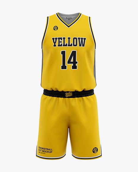 Download Mens Basketball Kit Front View Jersey Mockup PSD File 75 ...