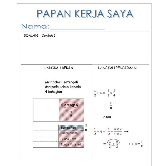 Contoh Soalan Nisbah Matematik - Gong Shim i