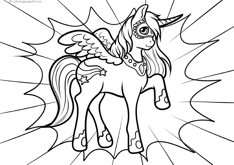 Căutaţi prin 52646 desene de colorat şi unirea punctelor. Unicorni 12 Planse De Colorat Ro