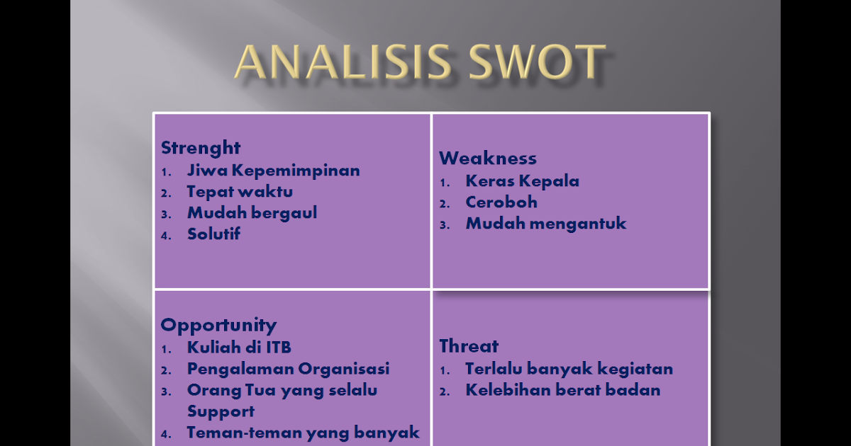 Contoh Analisis Swot Untuk Hotel - Contoh U