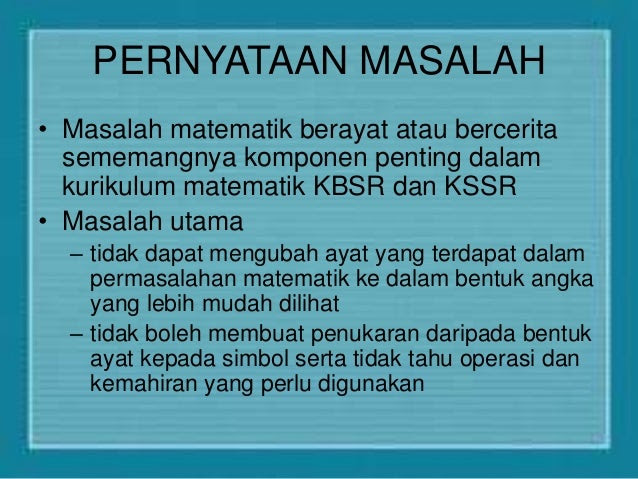 Soalan Ayat Matematik Tahun 3 - Terengganu n
