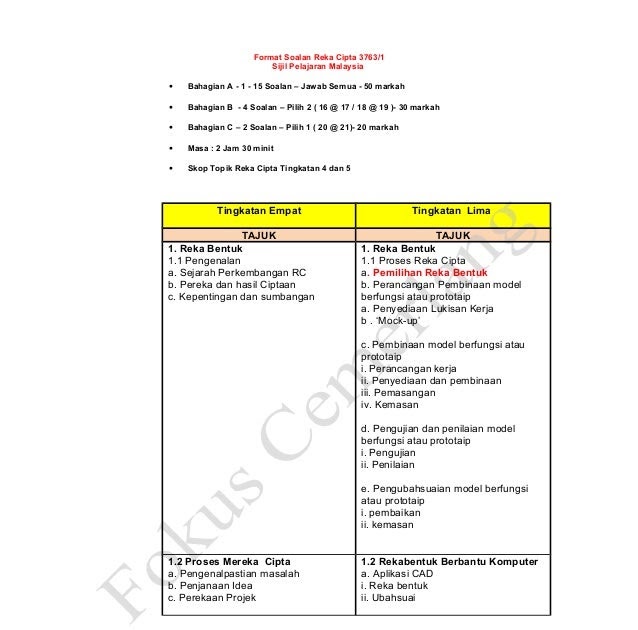 Contoh Soalan Reka Cipta Spm - Kuora v