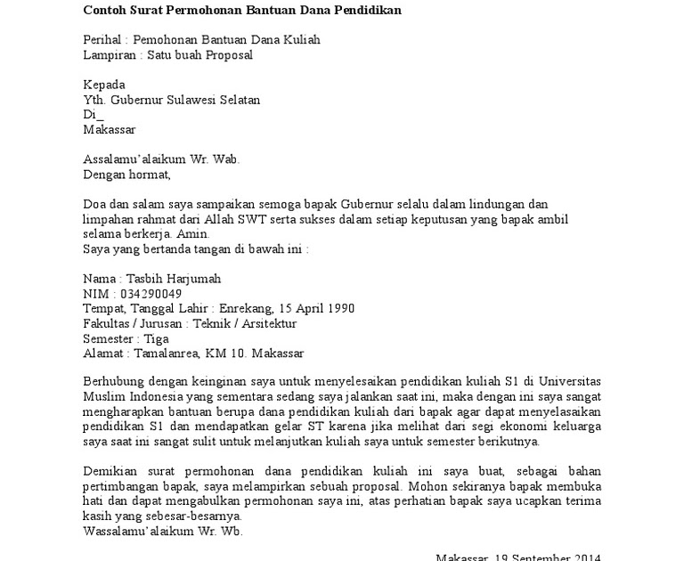 Contoh Surat Mohon Naiktaraf Tandas : Contoh surat ...