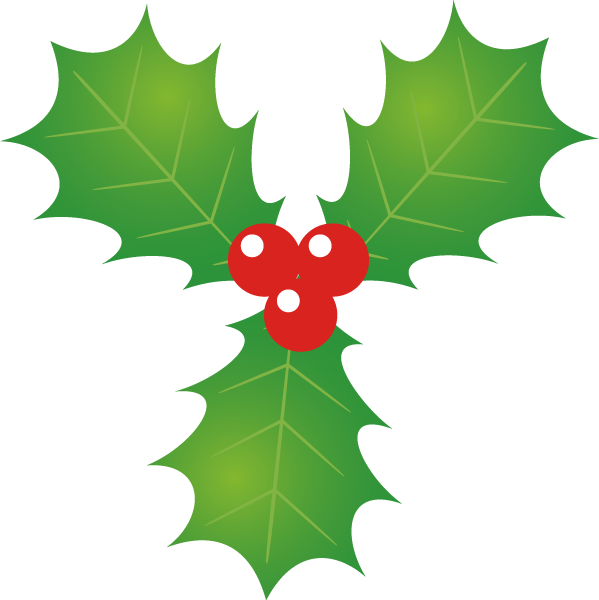 ベスト クリスマス 柊 イラスト 無料イラスト素材 かわいいフリー素材 素材のプ