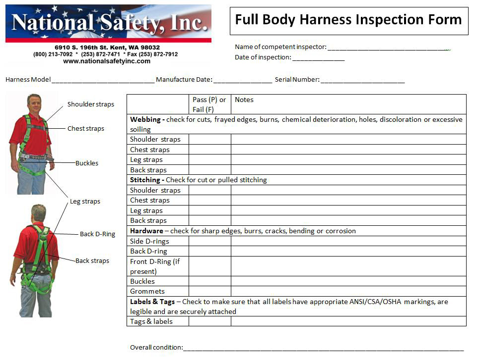 NEW 447 SAFETY SHOES INSPECTION CHECKLIST | safety shoes