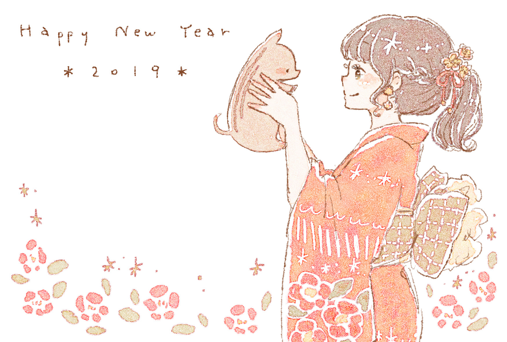 トップ100 お正月 イラスト 女の子 年賀状 ディズニー画像のすべて