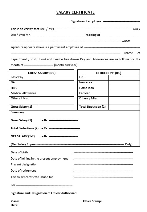 Most cas (certificate authority) provide certificates in pem format in base64 ascii encoded files. 9 Free Sample Income Certificate Templates Printable Samples