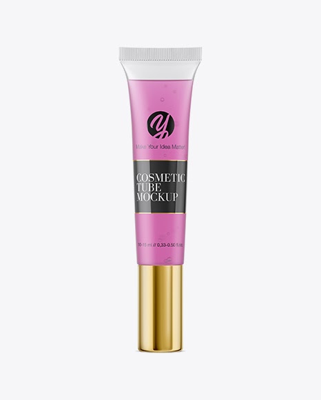 Download Semitransparent Cosmetic Soft Tube - Tube Mask Mockup Mockup World - Realistic white cosmetic ...