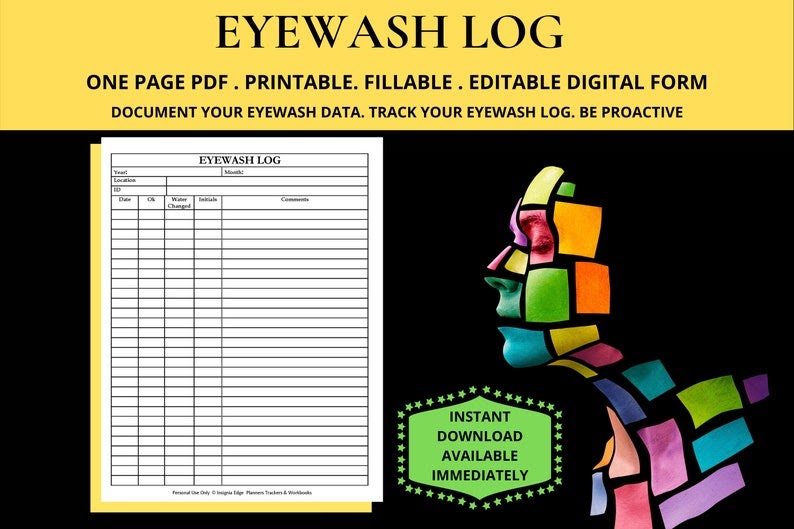 Eye Wash Station Checklist +Spreadsheet / Eyewash Inspection Form Vincegray2014