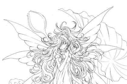 Dark Angel Fallen Angel Fairy Coloring Pages For Adults