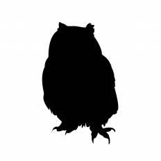 ロイヤリティフリー白黒 フクロウ イラスト フリー 最高の動物画像