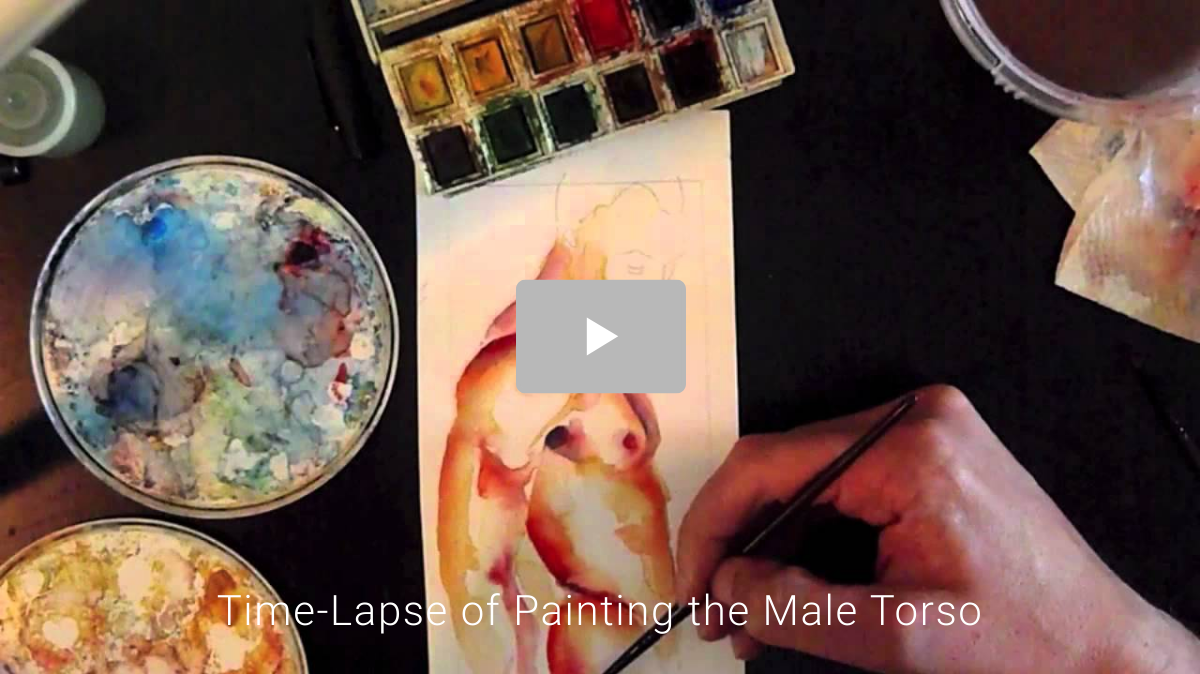 Time-Lapse of Painting the Male Torso
