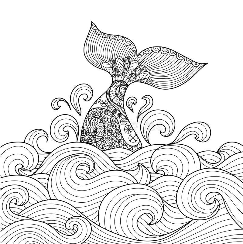 Download Whale Tail Mandala Animal SVG File