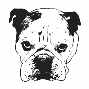 ここからダウンロード 白黒 犬 イラスト かっこいい