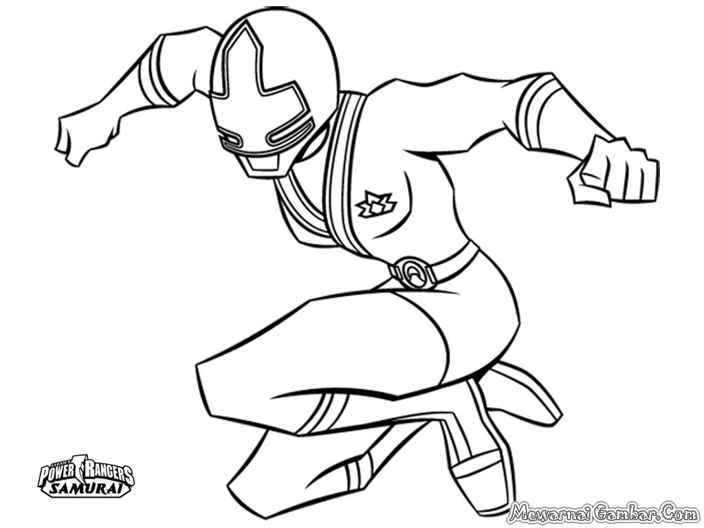 Sketsa Mewarnai Gambar Power Ranger