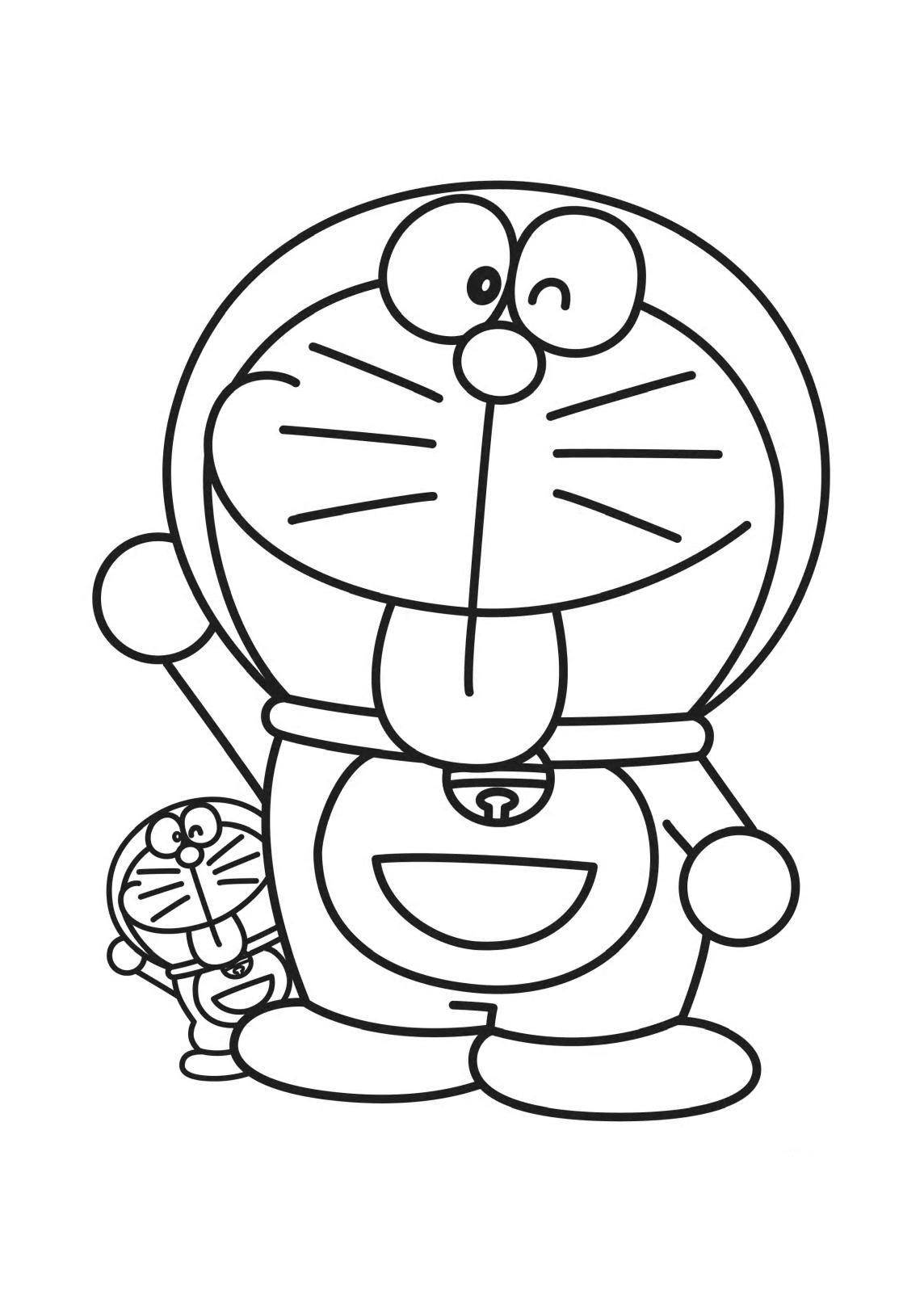 Unduh 760 Koleksi Gambar Kartun Doraemon Yang Belum Diwarnai Lucu