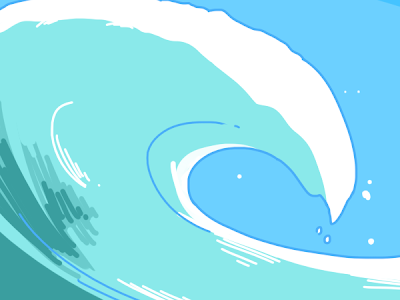 海 波 イラスト 書き方