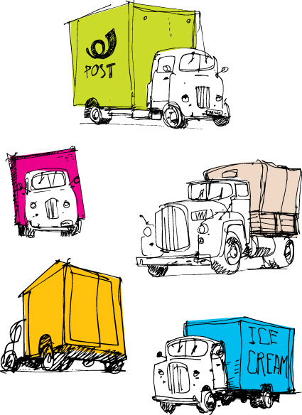 動物の画像について 驚くばかり手書き トラック イラスト 簡単