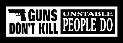 Gun bumper sticker