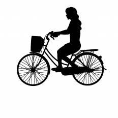 トップ100シルエット 自転車 イラスト フリー 美しい花の画像