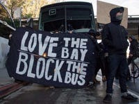 Stop blockading us: 'It's kind of backfired,' says tech shuttle bus driver