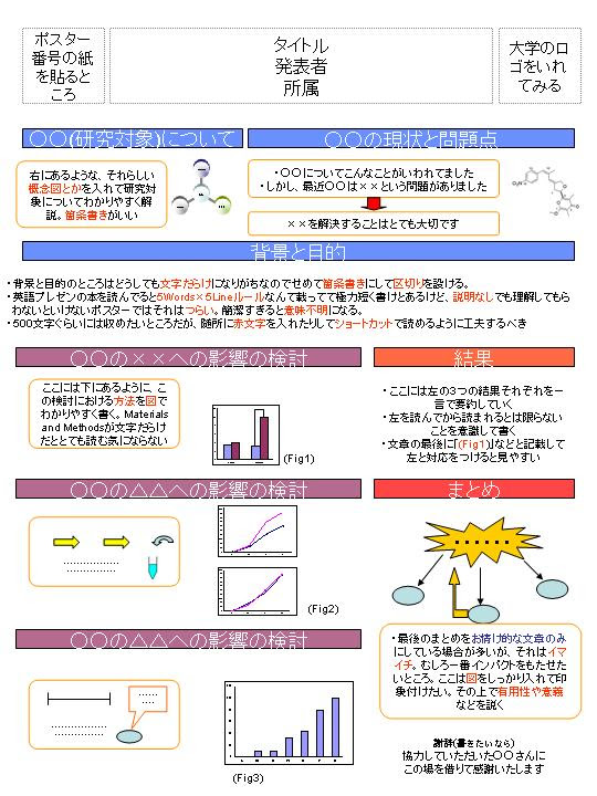 英語 ポスター発表 例文