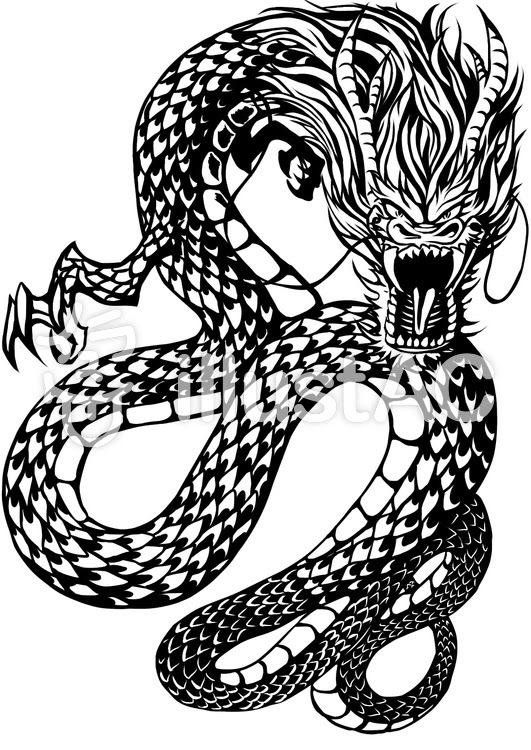 最高のイラスト画像 最新龍 イラスト かっこいい 簡単