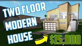 Roblox Bloxburg Modern House 15k Ideas 2 Story Tutorial 10k - roblox // bloxburg modern no gamepass 1 story house tutorial step by step