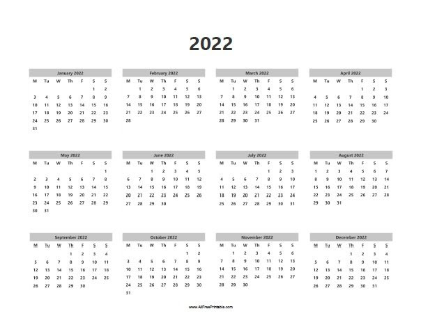 Here is the calendar with public holidays australia for january 2022. 2022 Calendars Free Printable