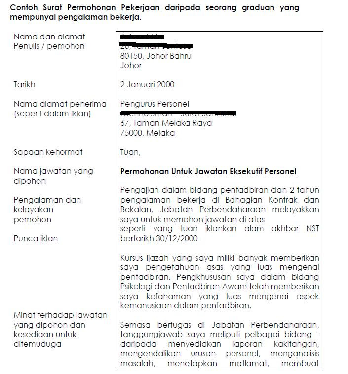 Contoh Surat Rasmi Rayuan Tindakan Tatatertib - Rasmi H