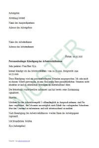Ablehnung urlaub betrieblichen gründen vorlage: Kündigung ...