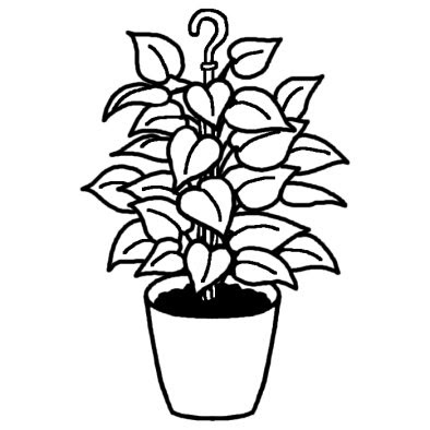 これまでで最高の植物 白黒 イラスト 無料 動物ゾーン