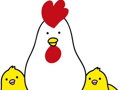 鶏 イラスト 正面 の最高のコレクション 最高の動物画像