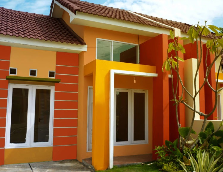 23+ Warna Cat Rumah Oren