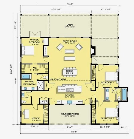 49 Denah  Rumah  Type 45 3 Kamar  Tidur  3d Paling Modern Dan 