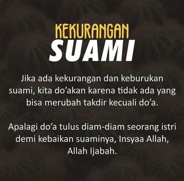 Suami Tanggung Dosa Istri