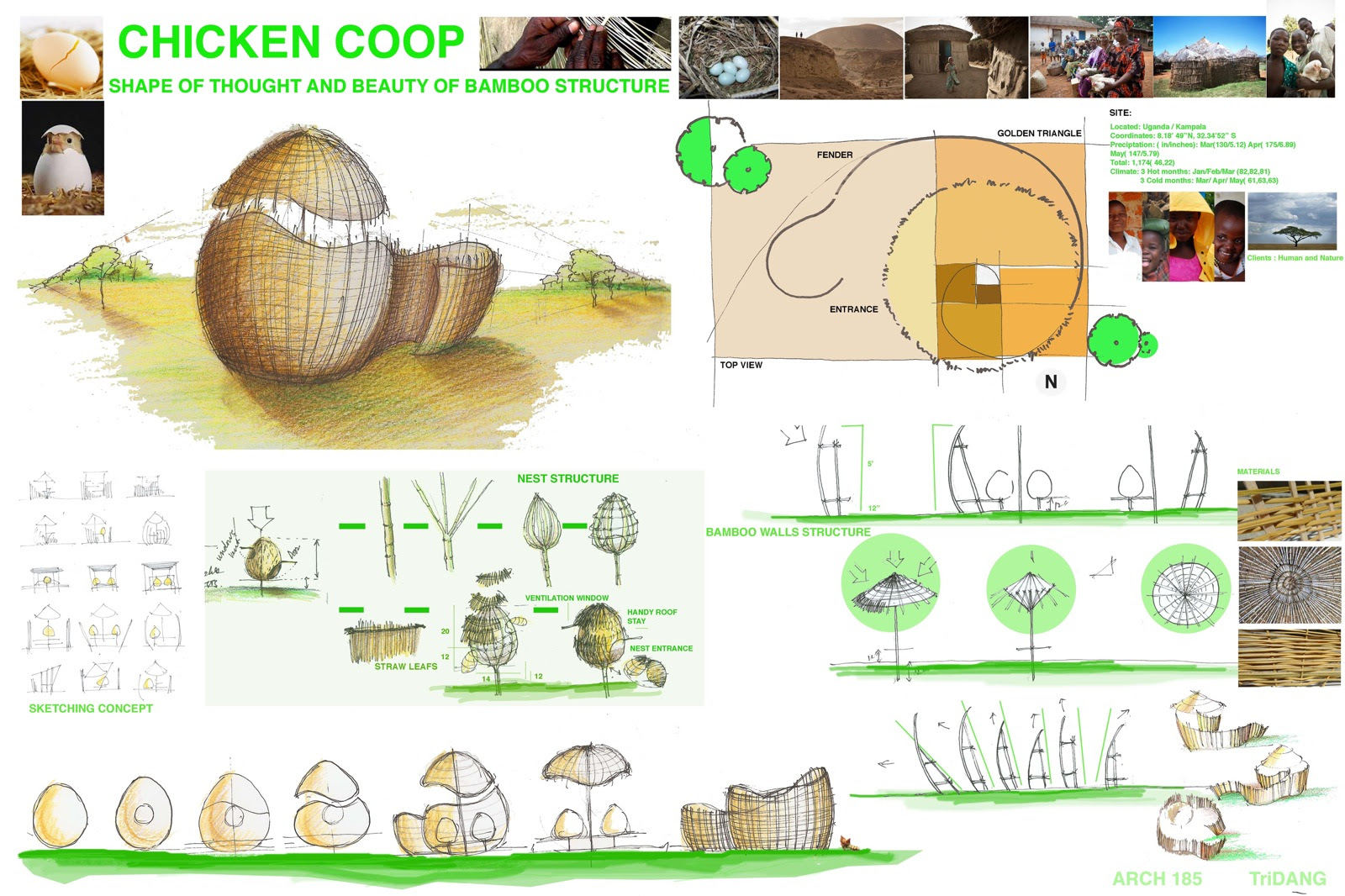 Ideas How to build a chicken coop with bamboo | Cik Hen Coop