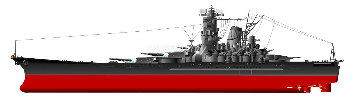 あなたのためのイラスト エレガント戦艦 大和 イラスト