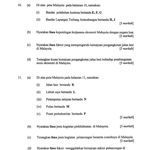 Soalan Percubaan Geografi Spm Negeri Pahang - Natalpedia